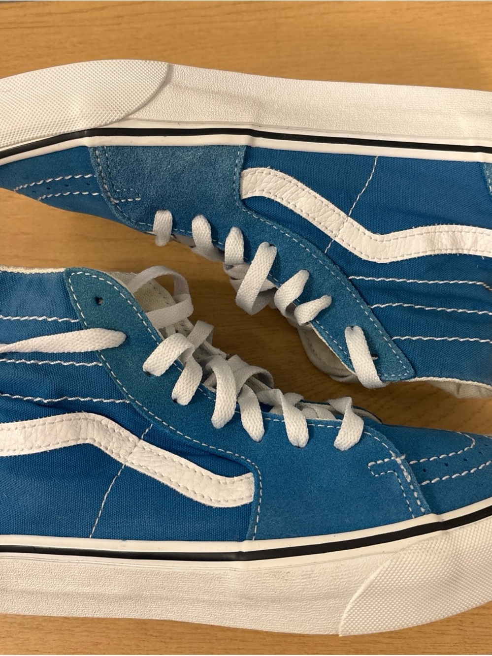 Vans Sk8-Hi High-Top Sneakers in Blue - Picture 2 of 5